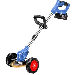 Electric lawn mower household wireless rechargeable lithium battery lawn mower portable multi-function orchard garden hoe